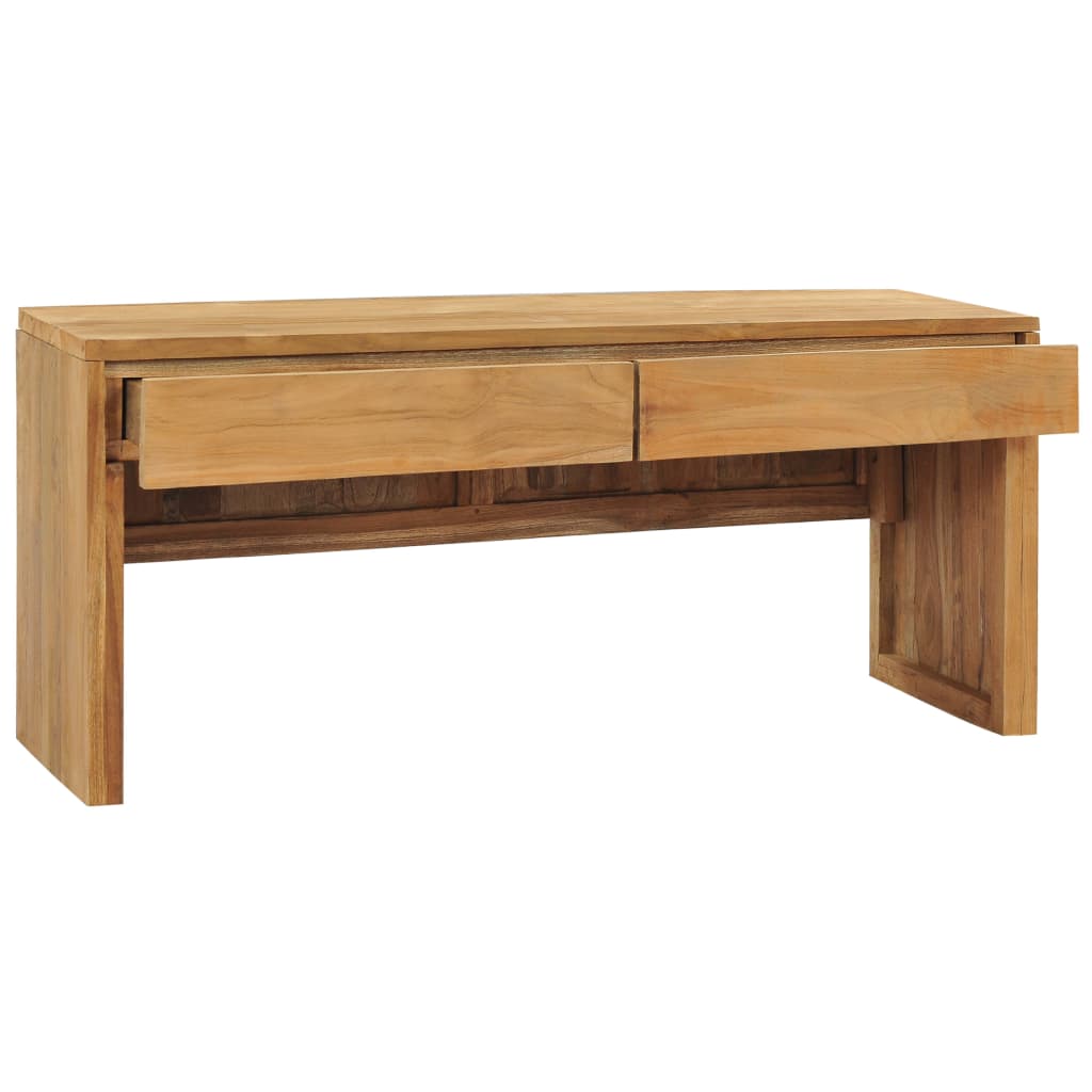 vidaXL TV-Schrank 100x35x45 cm Teak Massivholz