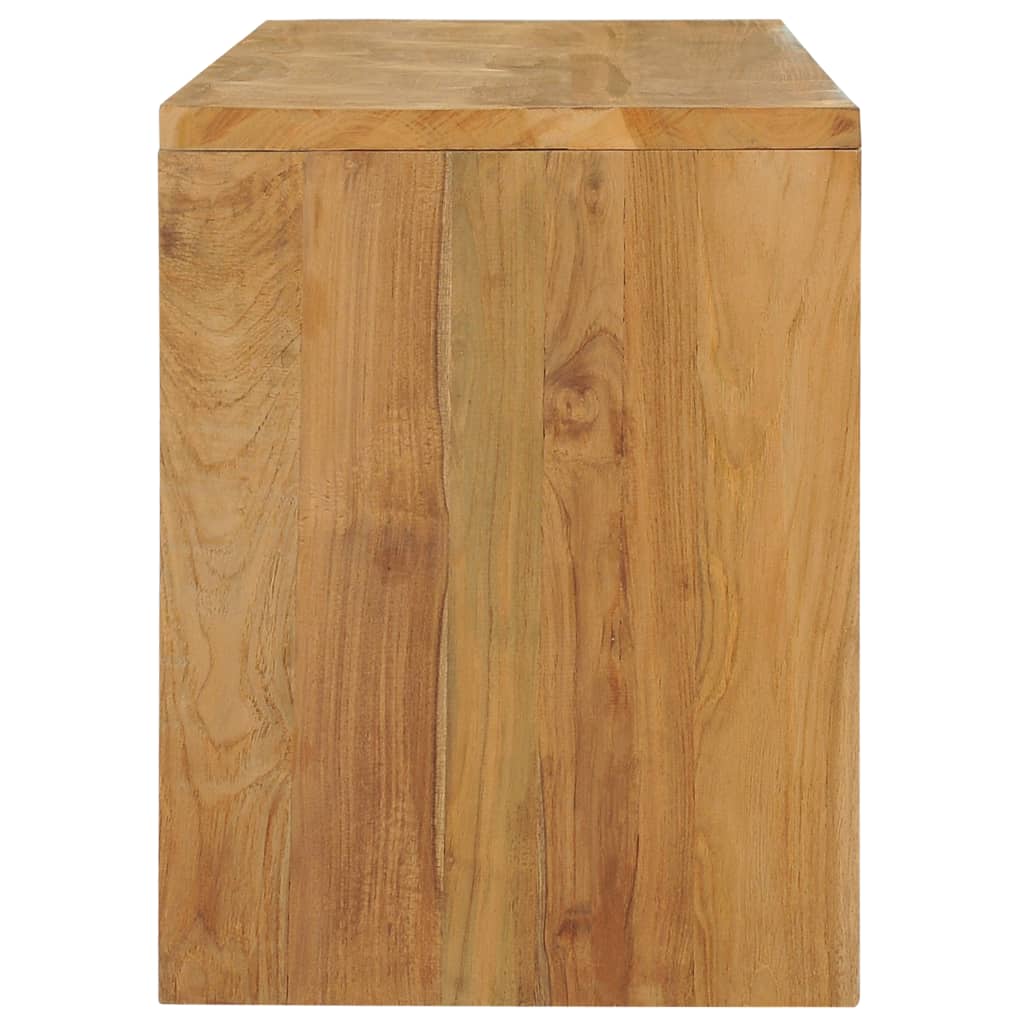 vidaXL TV-Schrank 100x35x45 cm Teak Massivholz