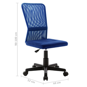 Bürostuhl Blau 44x52x100 cm Netzgewebe Stilecasa