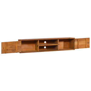 vidaXL Wand-TV-Schrank 135x30x30 cm Teak Massivholz