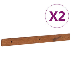 vidaXL Wand-TV-Schrank 135x30x30 cm Teak Massivholz