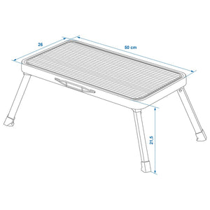 ProPlus Tritthocker mit 1 Stufe Klappbar 150 kg XL Metall