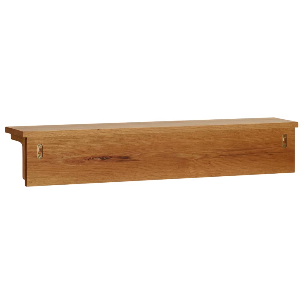 Wandgarderobe 90x16x16 cm Massivholz Eiche