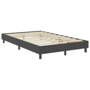 vidaXL Boxspringbett Dunkelgrau Stoff 120x200 cm