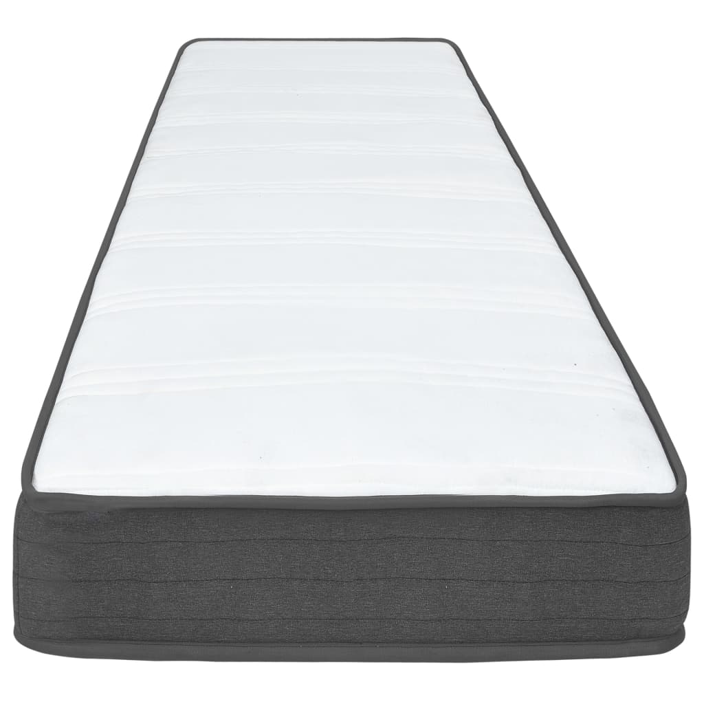 vidaXL Boxspringbett Dunkelgrau Stoff 120x200 cm