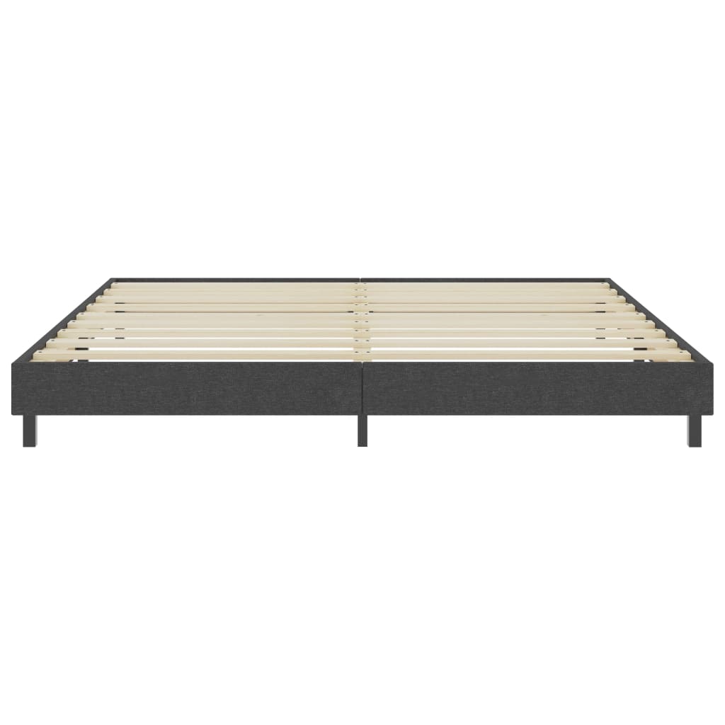 vidaXL Boxspringbett Dunkelgrau Stoff 200x200 cm