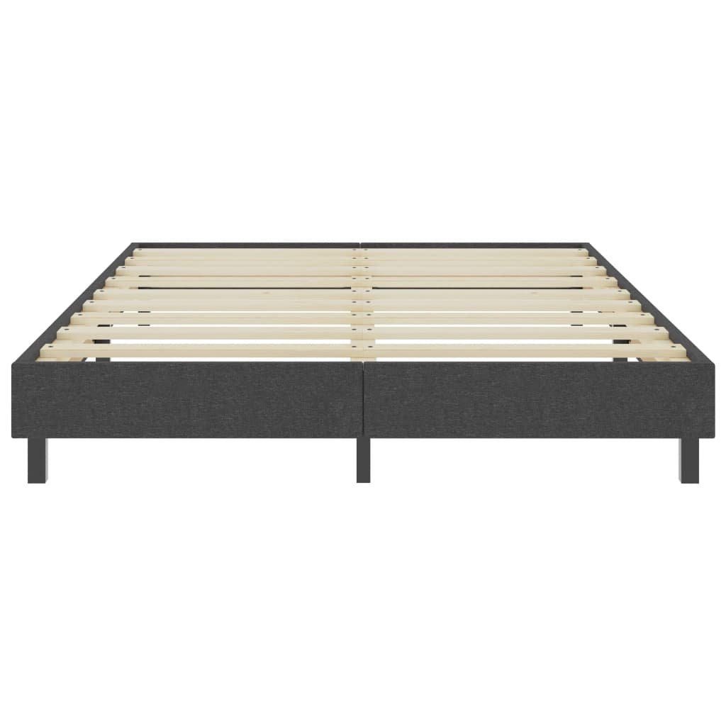 vidaXL Boxspringbett Dunkelgrau Stoff 180x200 cm