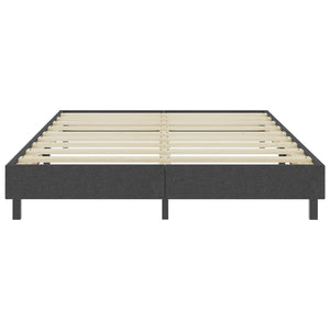 vidaXL Boxspringbett Dunkelgrau Stoff 180x200 cm