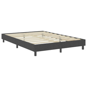 vidaXL Boxspringbett Dunkelgrau Stoff 180x200 cm