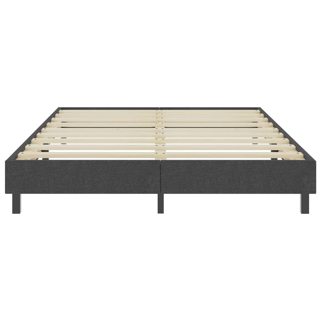 vidaXL Boxspringbett Dunkelgrau Stoff 180x200 cm