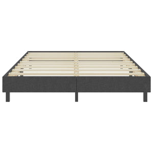 vidaXL Boxspringbett Dunkelgrau Stoff 180x200 cm