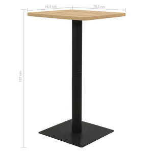 vidaXL Bistrotisch Eichefarben 78,5x78,5x107 cm