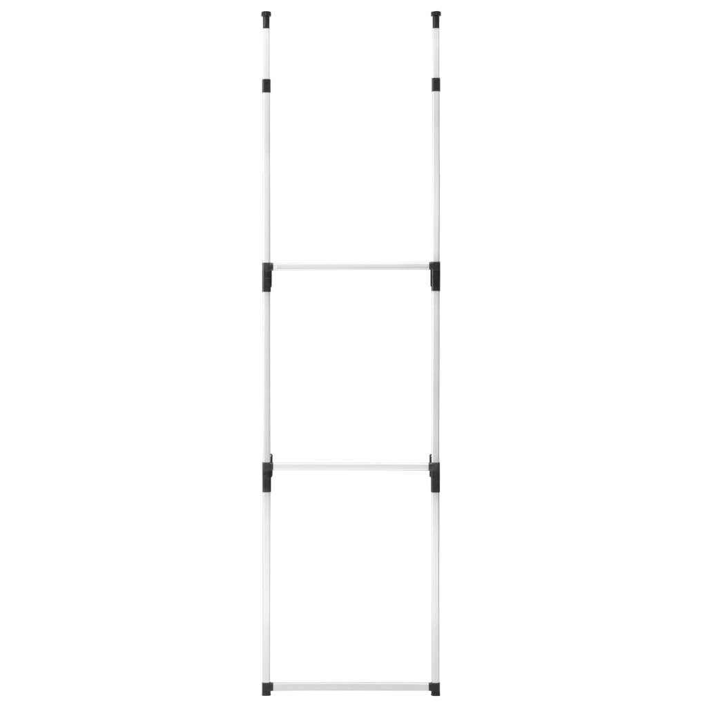 Teleskop-Garderobe mit Stangen Aluminium Stilecasa