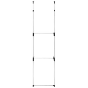 Teleskop-Garderobe mit Stangen Aluminium Stilecasa