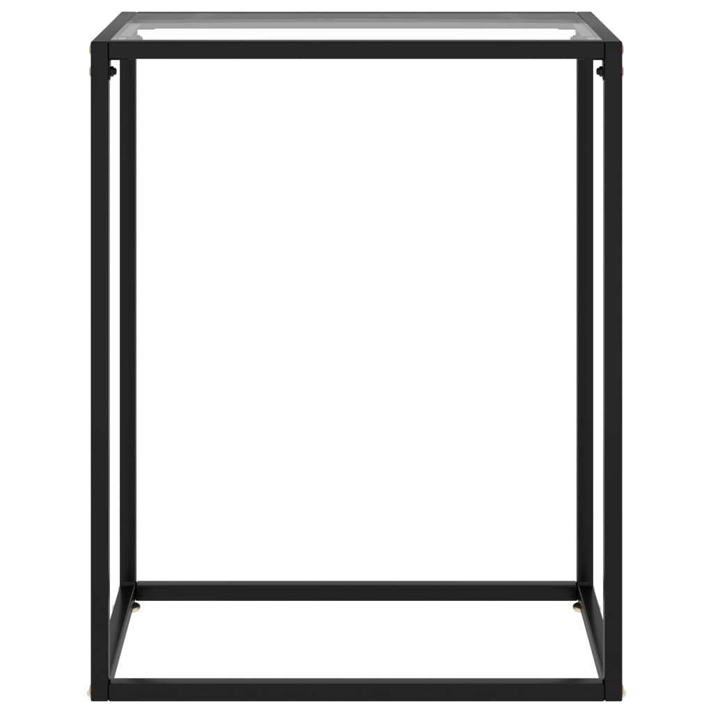 vidaXL Konsolentisch Transparent 60x35x75 cm Hartglas