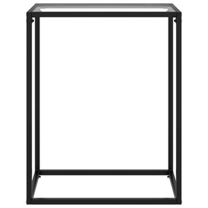 vidaXL Konsolentisch Transparent 60x35x75 cm Hartglas