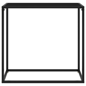 vidaXL Konsolentisch Schwarz 80x35x75 cm Hartglas