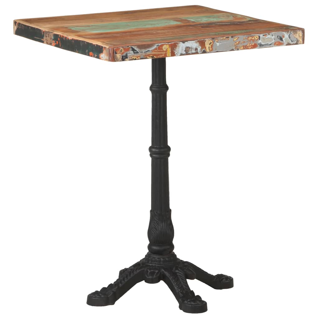 vidaXL Bistrotisch 60x60x76 cm Altholz Massiv