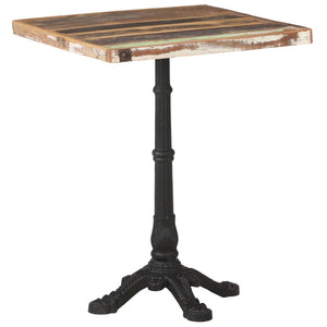 vidaXL Bistrotisch 60x60x76 cm Altholz Massiv