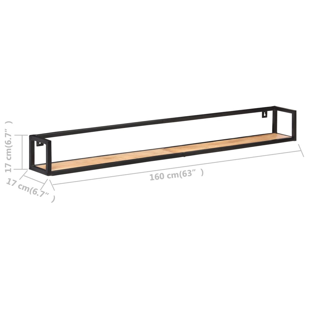 vidaXL Wandregale 2 Stk. 160 cm Massivholz Akazie