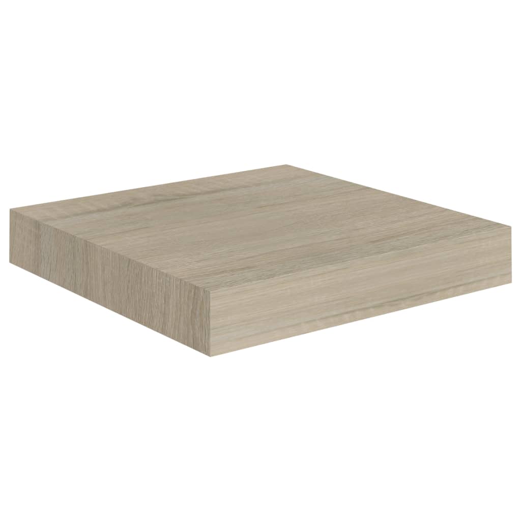 vidaXL Schwebendes Wandregal Eichefarben 23x23,5x3,8 cm MDF