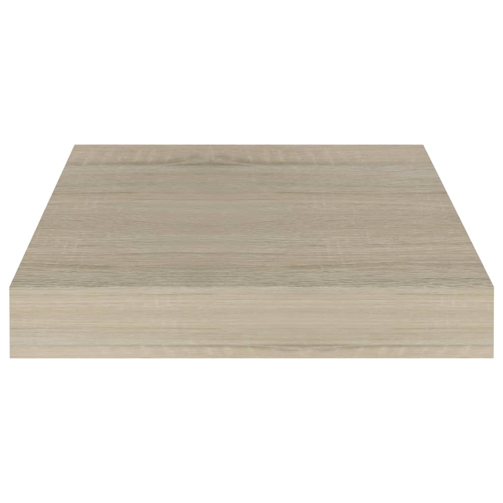 vidaXL Schwebendes Wandregal Eichefarben 23x23,5x3,8 cm MDF