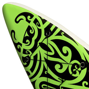 vidaXL Aufblasbares Stand Up Paddle Board Set 366x76x15 cm Grün