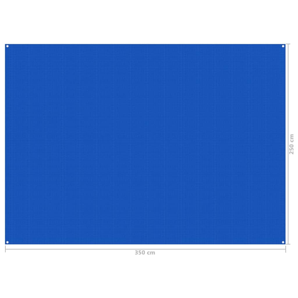 Zeltteppich 250x350 cm Blau Stilecasa