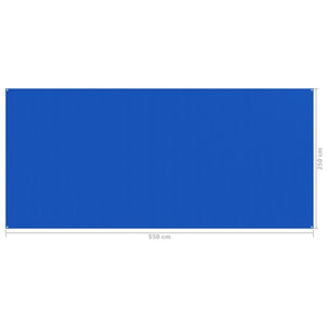 vidaXL Zeltteppich 250x550 cm Blau