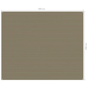 vidaXL Zeltteppich 250x300 cm Taupe