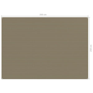 vidaXL Zeltteppich 250x350 cm Taupe