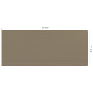 vidaXL Zeltteppich 250x600 cm Taupe