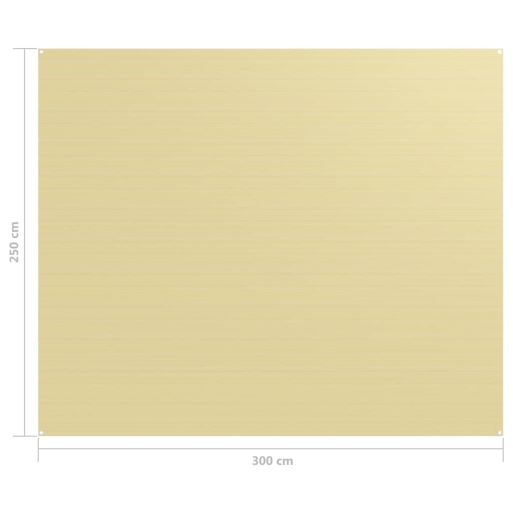 vidaXL Zeltteppich 250x300 cm Beige