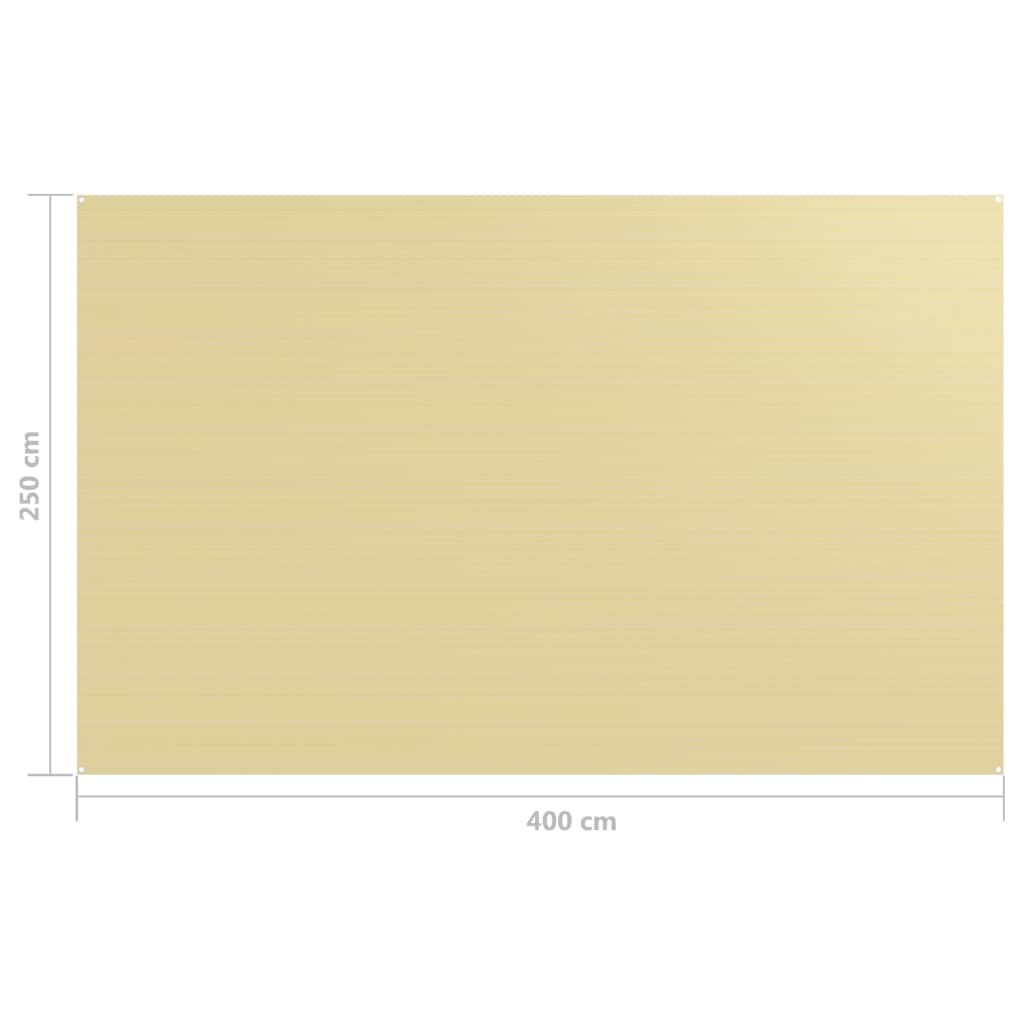 vidaXL Zeltteppich 250x400 cm Beige