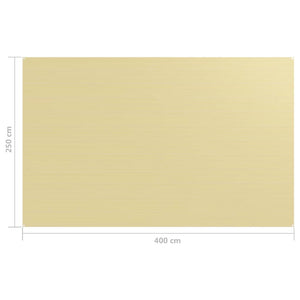 vidaXL Zeltteppich 250x400 cm Beige