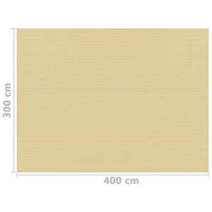 vidaXL Zeltteppich 300x400 cm Beige