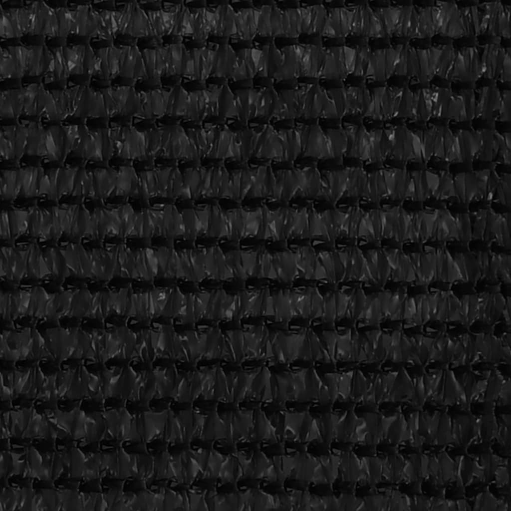 Zeltteppich 200x400 cm Schwarz Stilecasa