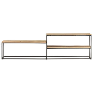 vidaXL TV-Schrank 180x30x50 cm Raues Mangoholz