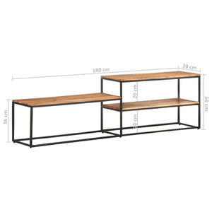 vidaXL TV-Schrank 180x30x50 cm Akazie Massivholz