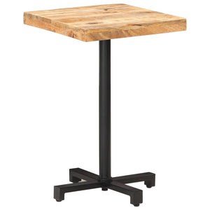 Bistrotisch Quadratisch 50x50x75 cm Raues Mangoholz