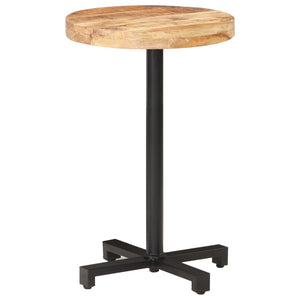 Bistrotisch Rund Ø50x75 cm Raues Mangoholz