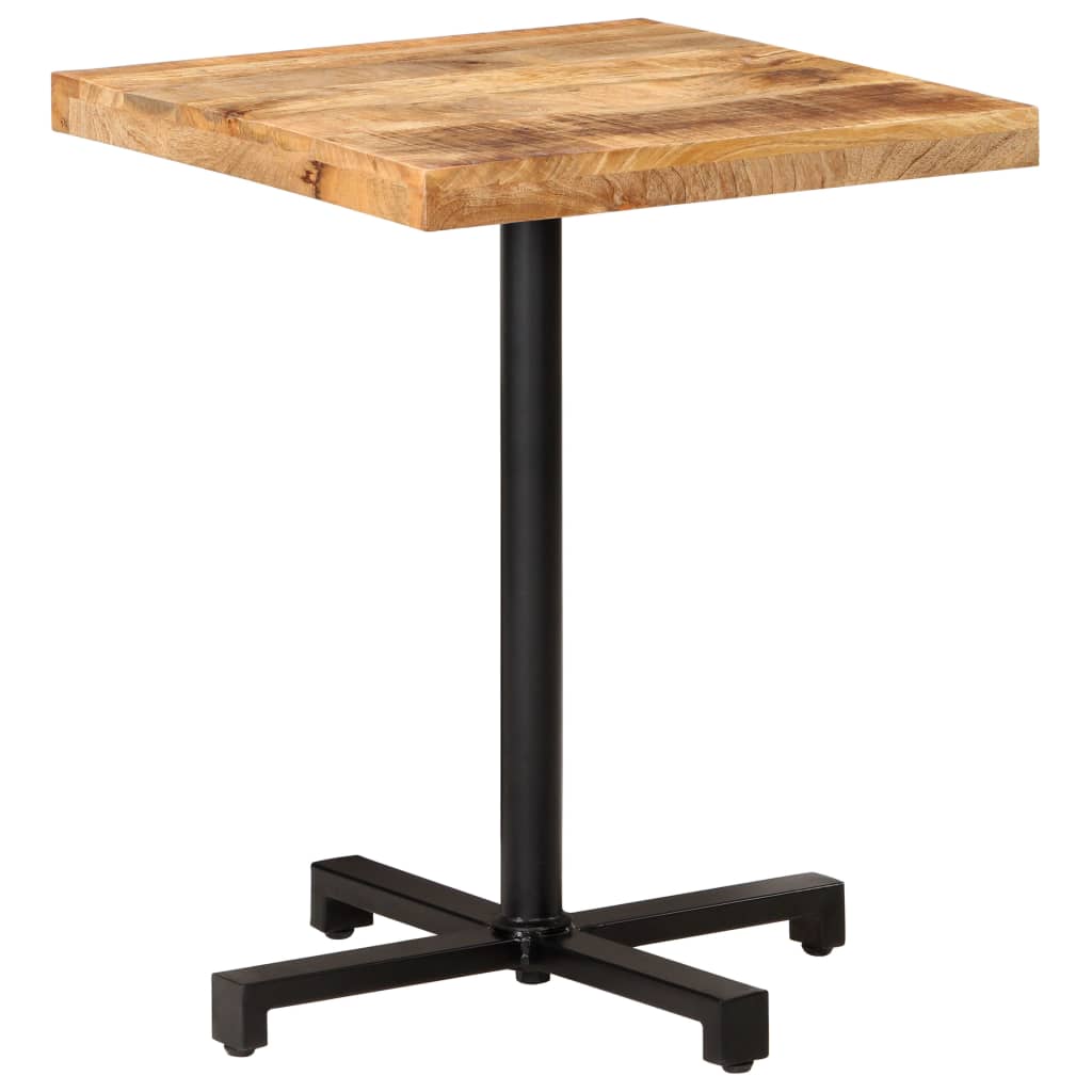 Bistrotisch Quadratisch 60x60x75 cm Raues Mangoholz