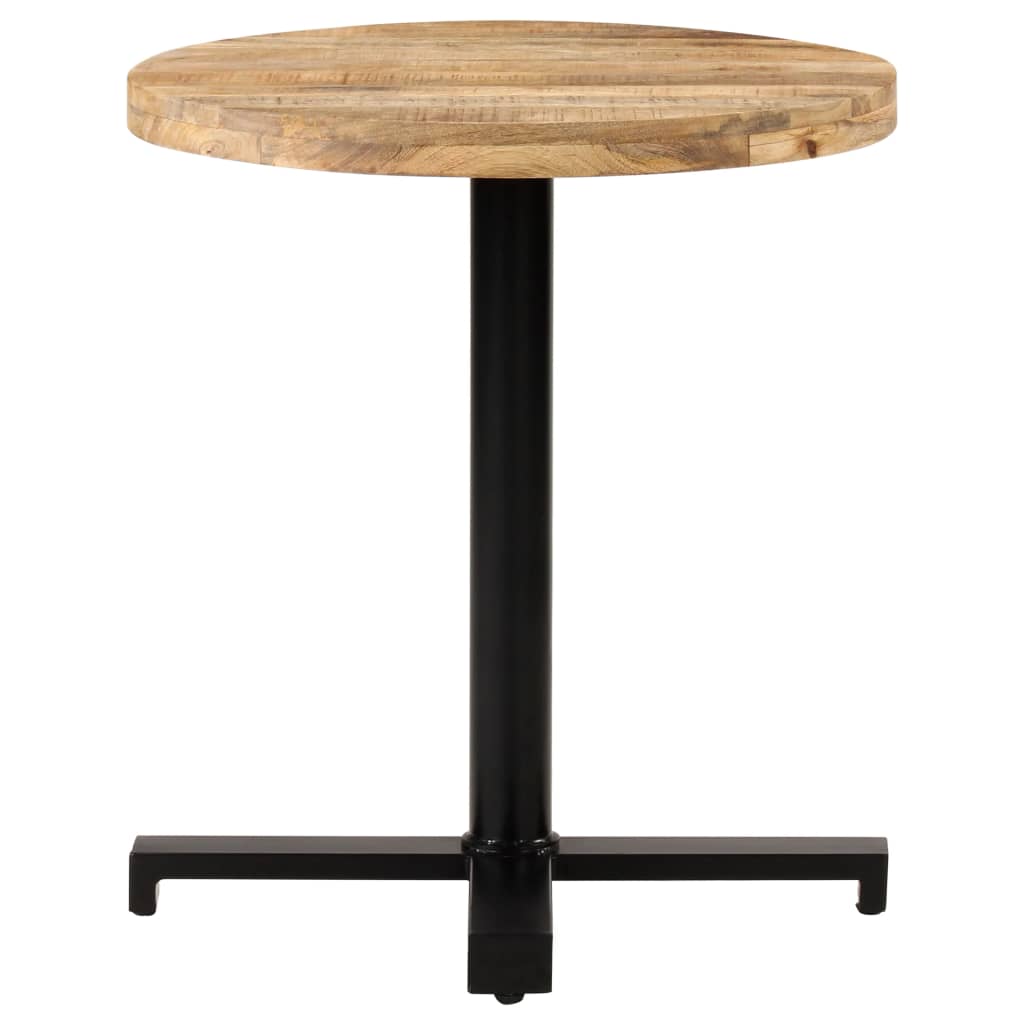 Bistrotisch Rund Ø70x75 cm Raues Mangoholz