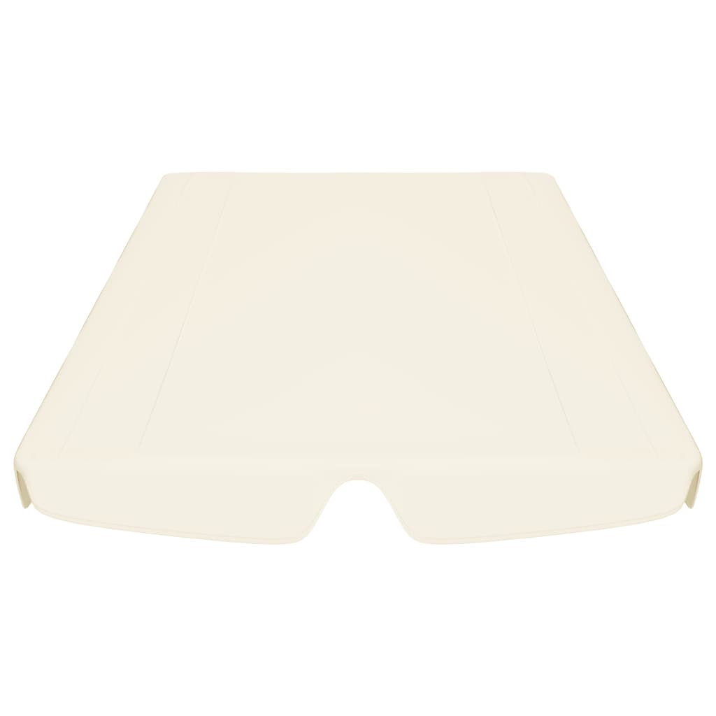 vidaXL Ersatzdach für Hollywoodschaukel Creme 188/168x145/110 cm