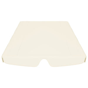 vidaXL Ersatzdach für Hollywoodschaukel Creme 188/168x145/110 cm