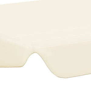 vidaXL Ersatzdach für Hollywoodschaukel Creme 188/168x145/110 cm