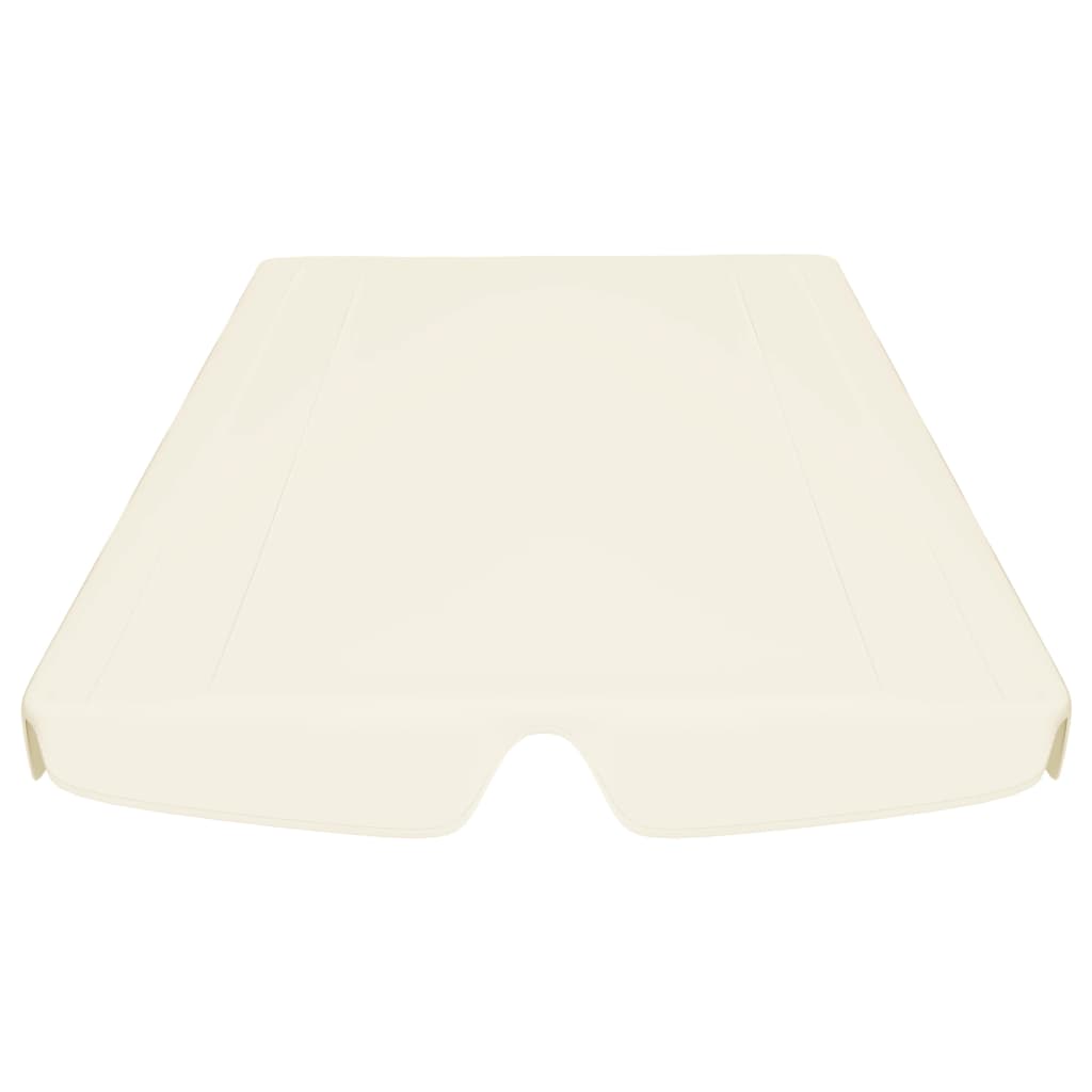 vidaXL Ersatzdach für Hollywoodschaukel Creme 150/130x105/70 cm