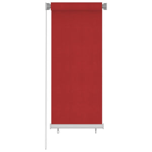 vidaXL Außenrollo 60x140 cm Rot HDPE