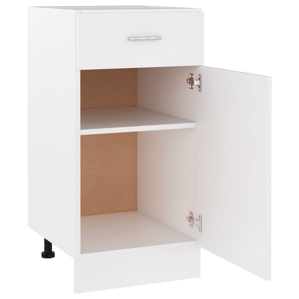 vidaXL Schubunterschrank Weiß 40x46x81,5 cm Holzwerkstoff