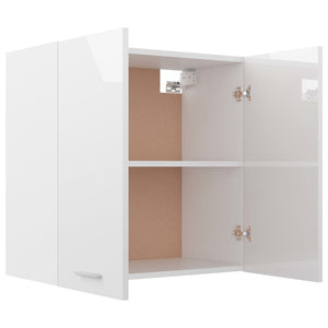 vidaXL Hängeschrank Hochglanz-Weiß 60x31x60 cm Holzwerkstoff